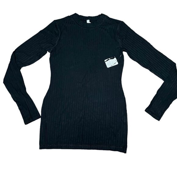 Free People Blissed Out Long Sleeve Top in Black - Picture 6 of 11